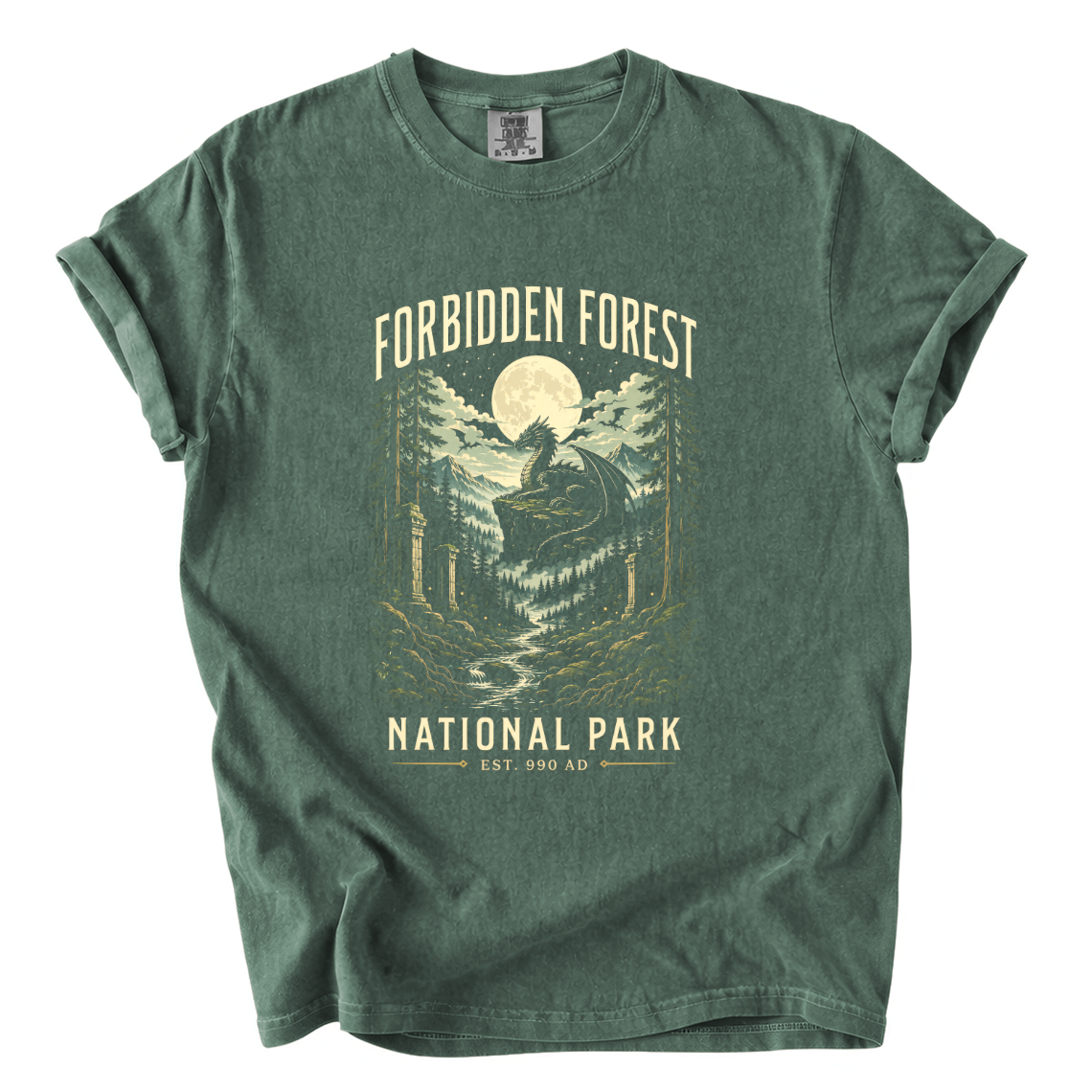 Forbidden Forest National Park Shirt – Fantasy Dragon Comfort Colors Tee