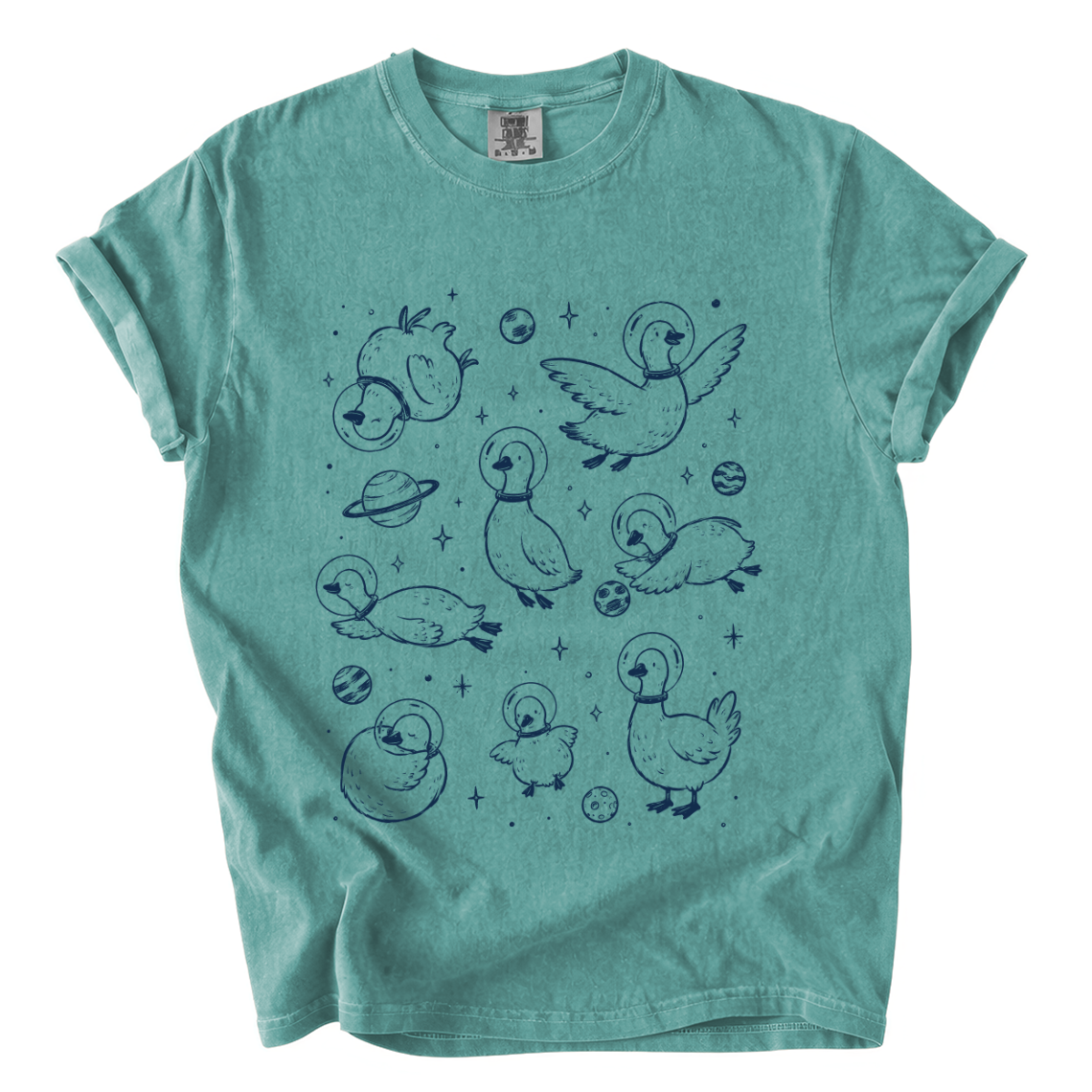 Cute Space Goose Shirt – Astronaut Animal Comfort Colors Graphic Tee