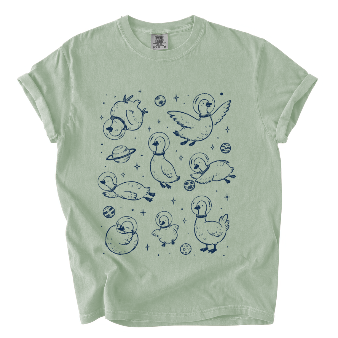 Cute Space Goose Shirt – Astronaut Animal Comfort Colors Graphic Tee