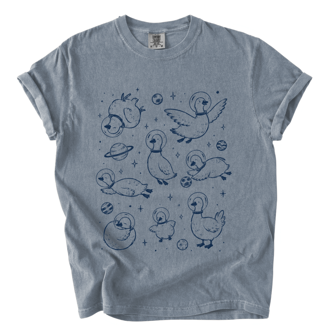 Cute Space Goose Shirt – Astronaut Animal Comfort Colors Graphic Tee