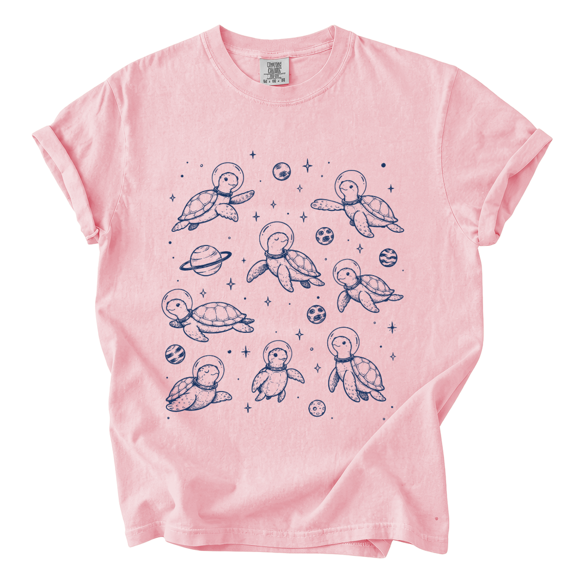 Cute Space Turtle Shirt – Astronaut Sea Turtle Comfort Colors Tee