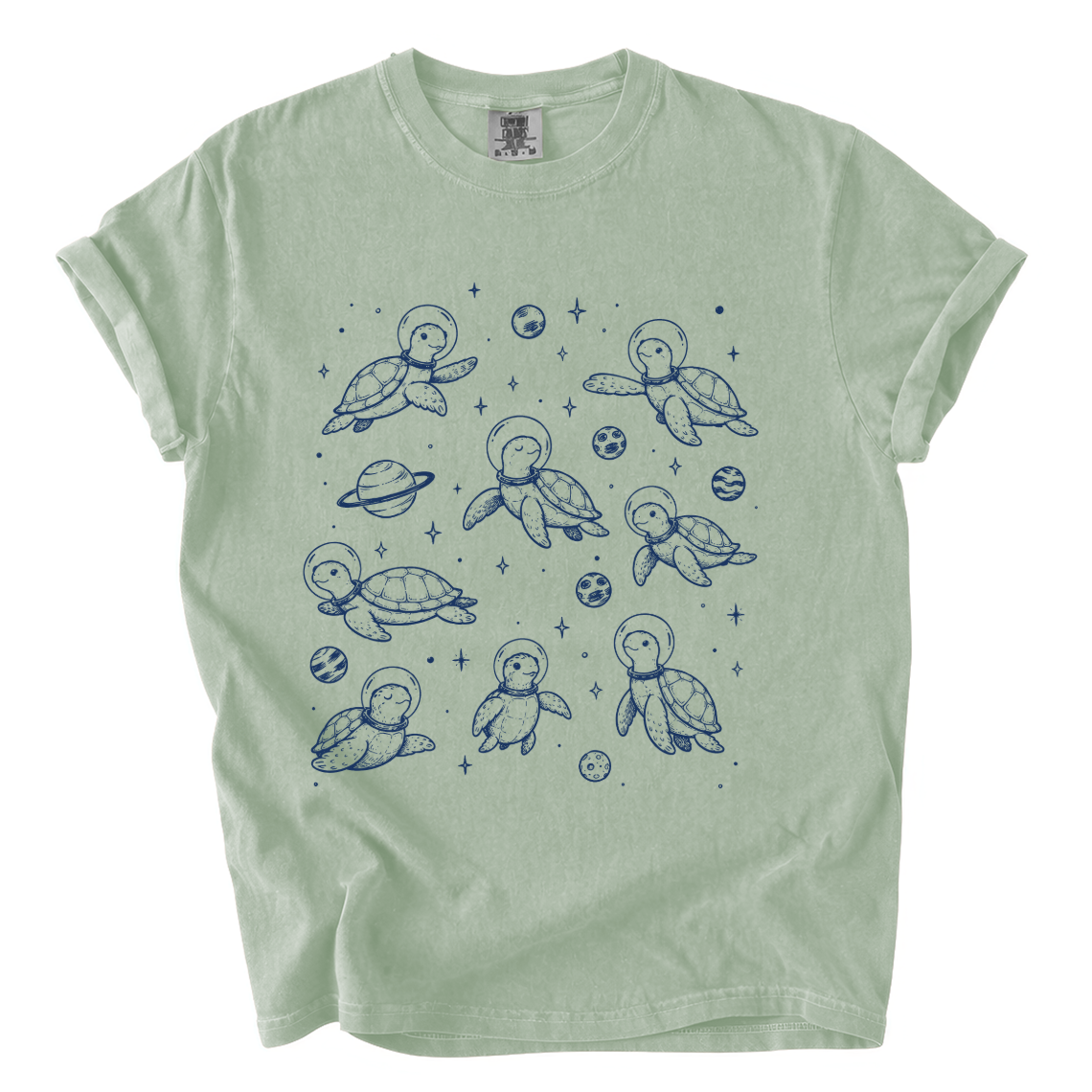 Cute Space Turtle Shirt – Astronaut Sea Turtle Comfort Colors Tee