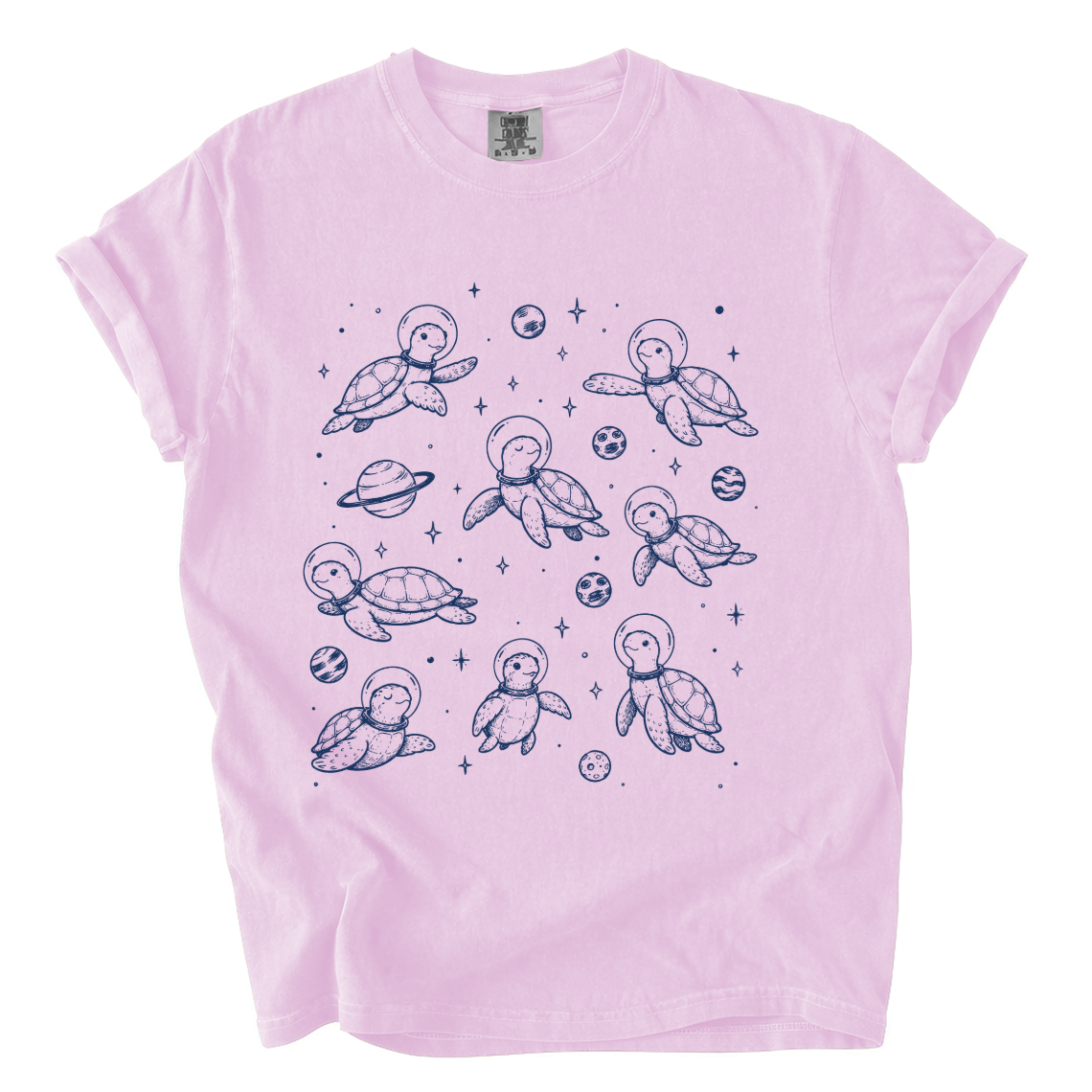 Cute Space Turtle Shirt – Astronaut Sea Turtle Comfort Colors Tee