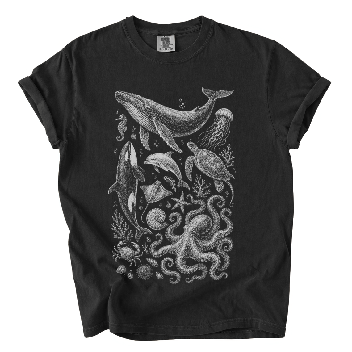 Ocean Life T-Shirt — Marine Wildlife Graphic Tee