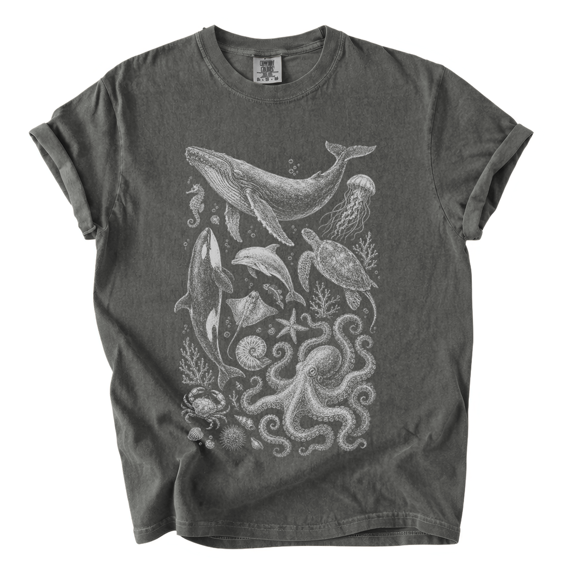 Ocean Life T-Shirt — Marine Wildlife Graphic Tee