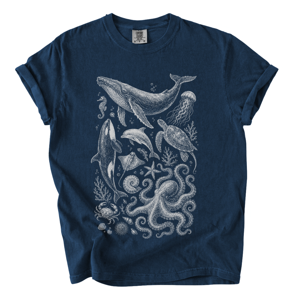 Ocean Life T-Shirt — Marine Wildlife Graphic Tee