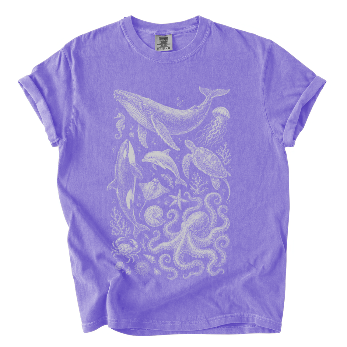 Ocean Life T-Shirt — Marine Wildlife Graphic Tee