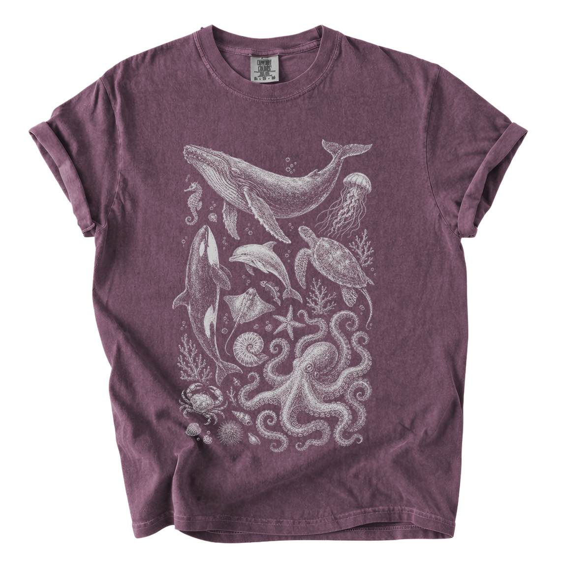 Ocean Life T-Shirt — Marine Wildlife Graphic Tee