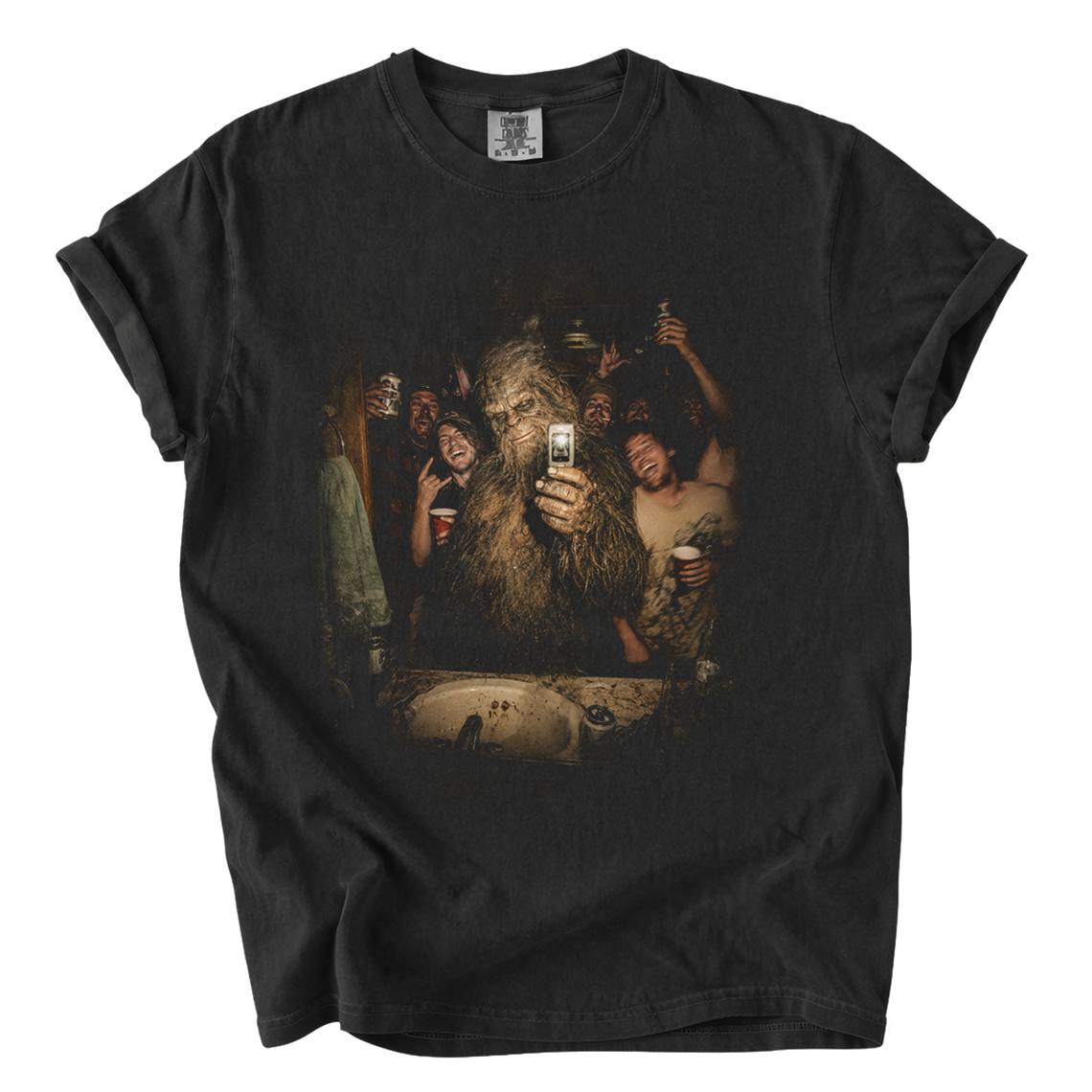 Bigfoot Selfie Shirt – Funny Camping Cryptid Comfort Colors Tee