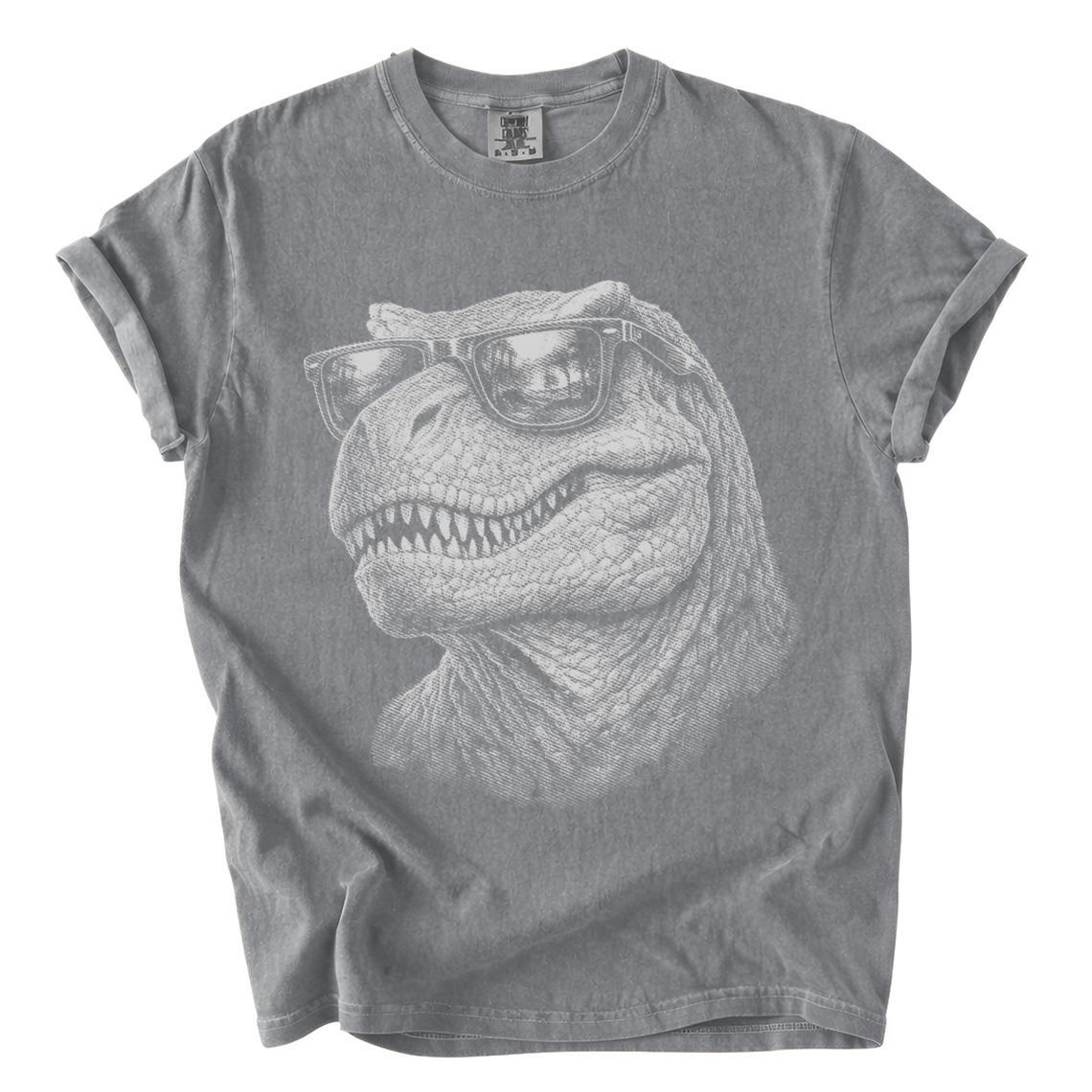 Cool T-Rex Sunglasses Shirt – Funny Dinosaur Comfort Colors Tee