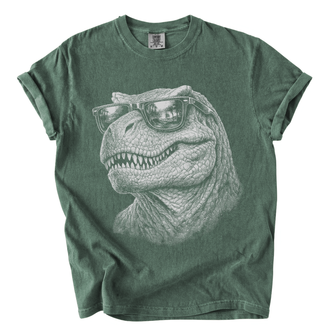 Cool T-Rex Sunglasses Shirt – Funny Dinosaur Comfort Colors Tee