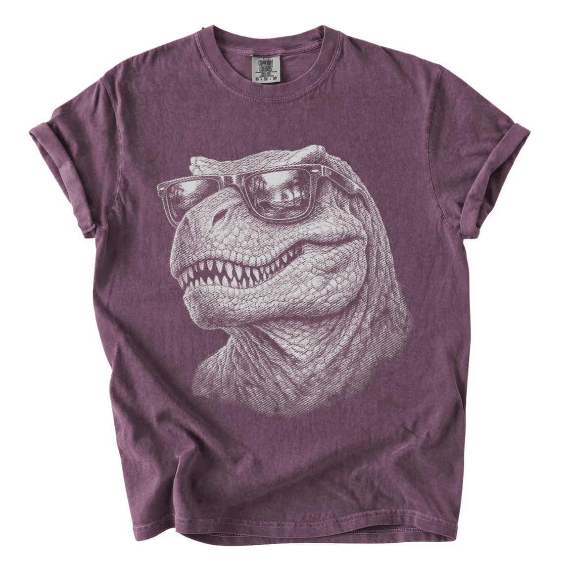 Cool T-Rex Sunglasses Shirt – Funny Dinosaur Comfort Colors Tee