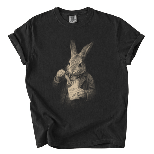 Funny Smoking Rabbit Shirt – Vintage Carrot Cigarette Graphic Comfort Colors Tee