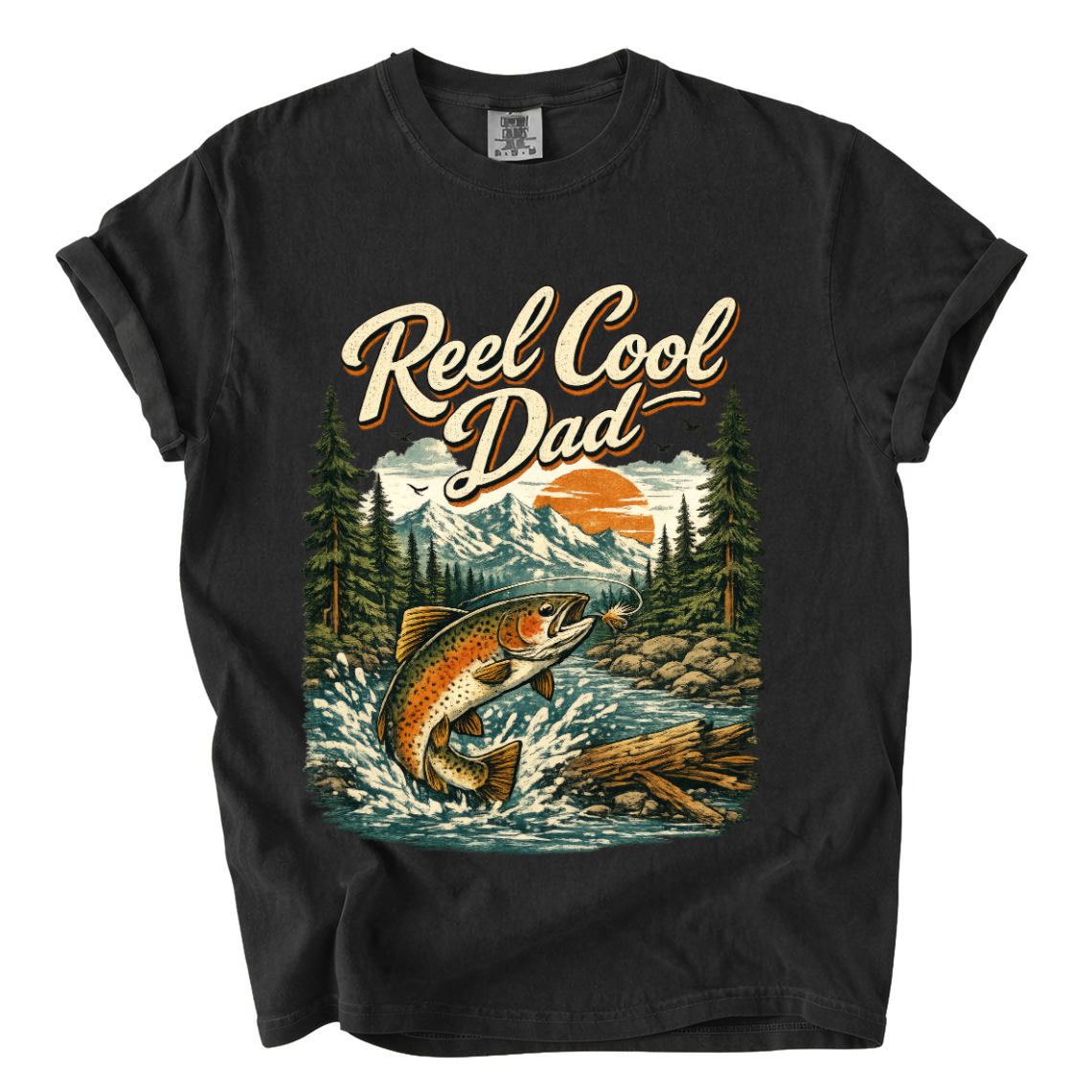 Reel Cool Dad Fishing Shirt – Funny Trout Comfort Colors Father’s Day Tee
