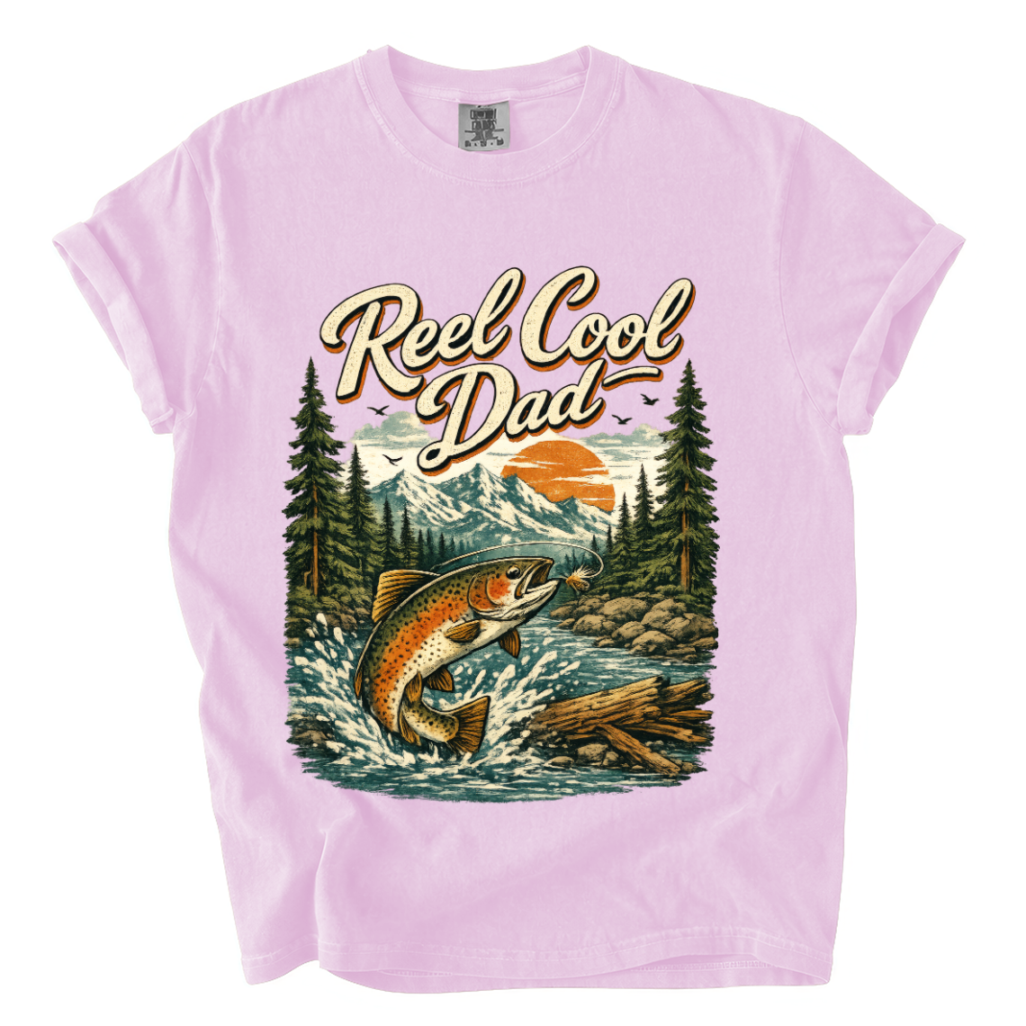 Reel Cool Dad Fishing Shirt – Funny Trout Comfort Colors Father’s Day Tee