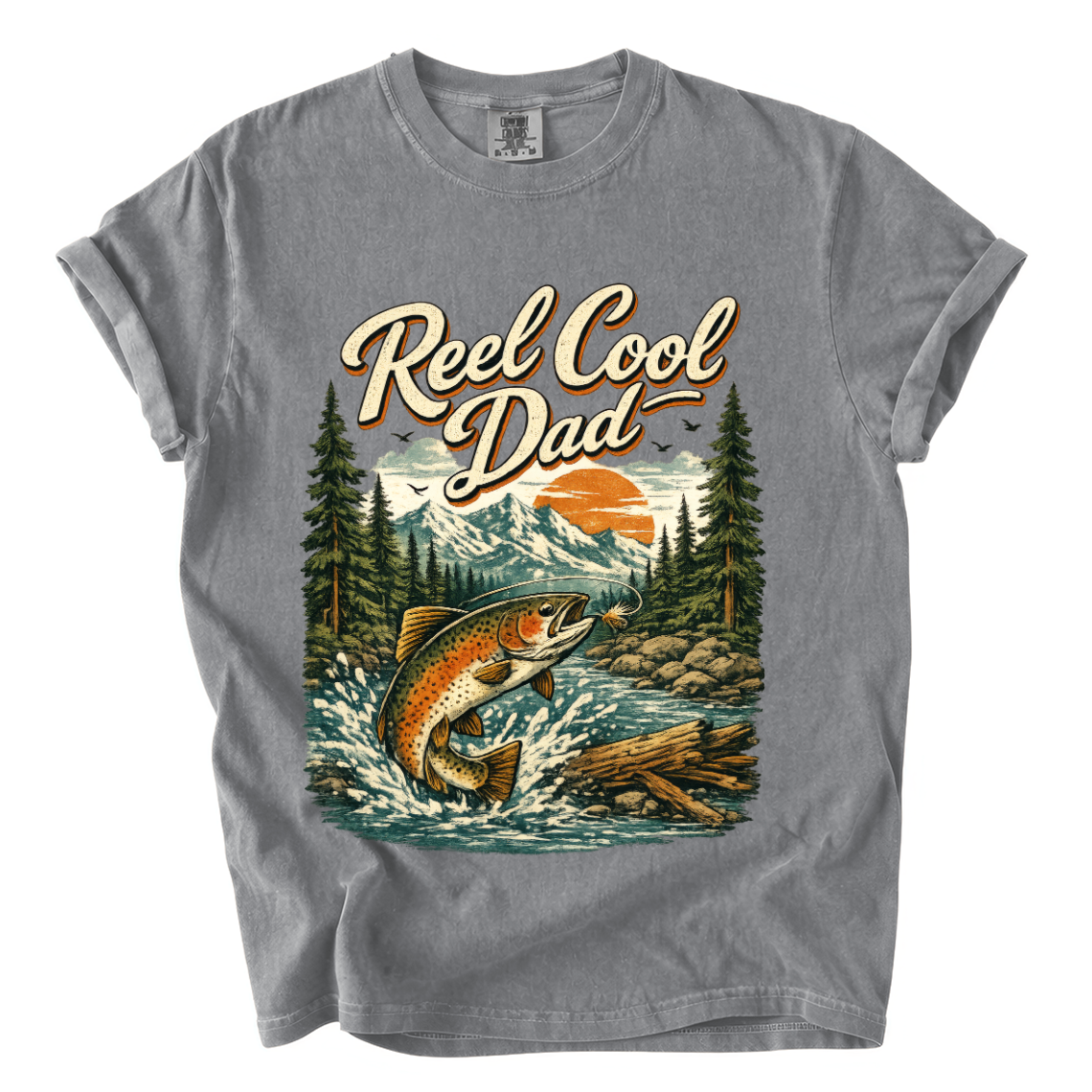 Reel Cool Dad Fishing Shirt – Funny Trout Comfort Colors Father’s Day Tee