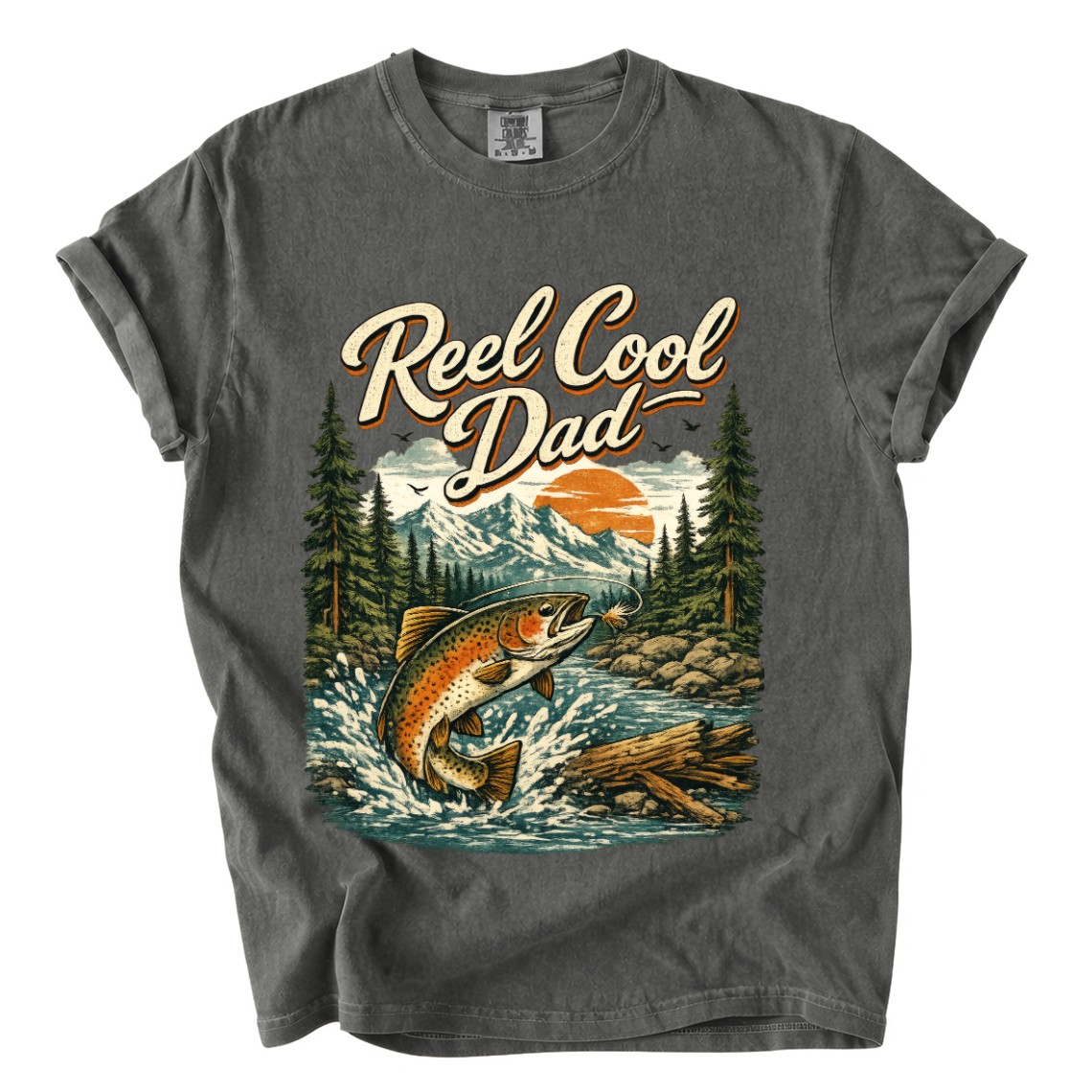 Reel Cool Dad Fishing Shirt – Funny Trout Comfort Colors Father’s Day Tee