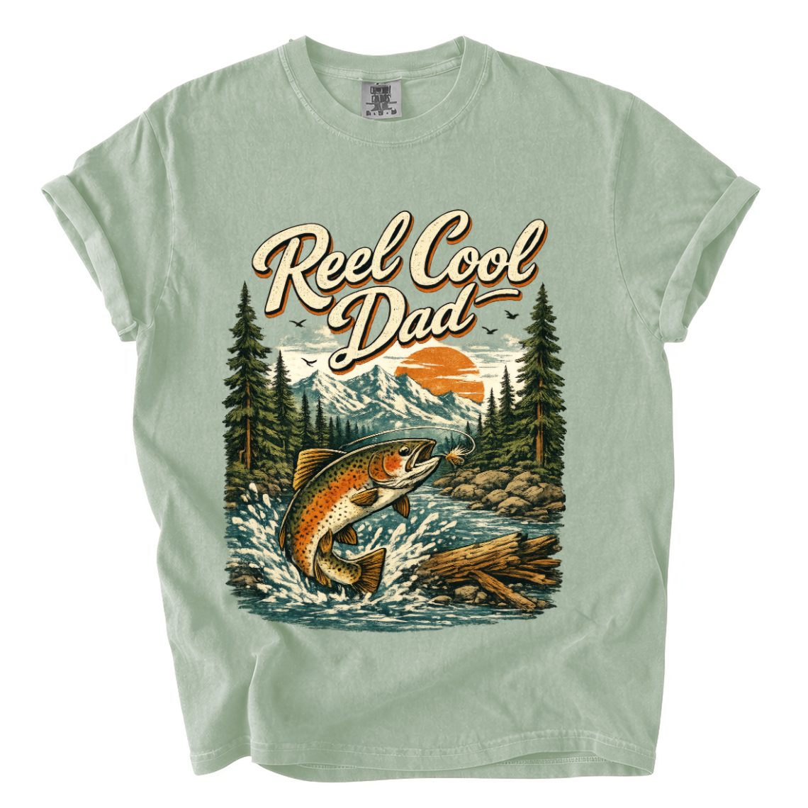 Reel Cool Dad Fishing Shirt – Funny Trout Comfort Colors Father’s Day Tee