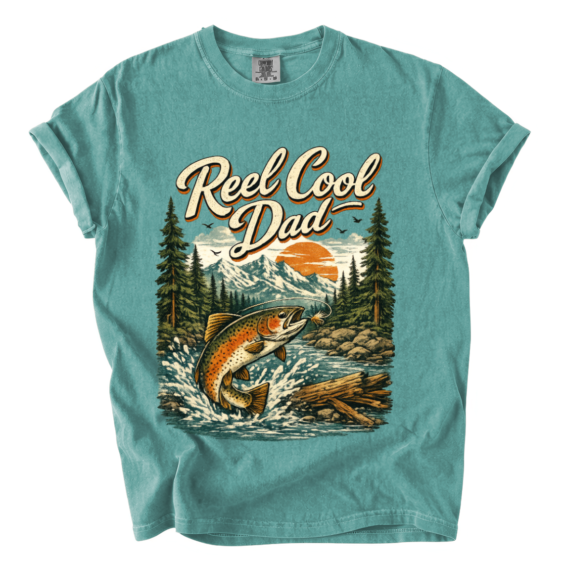 Reel Cool Dad Fishing Shirt – Funny Trout Comfort Colors Father’s Day Tee