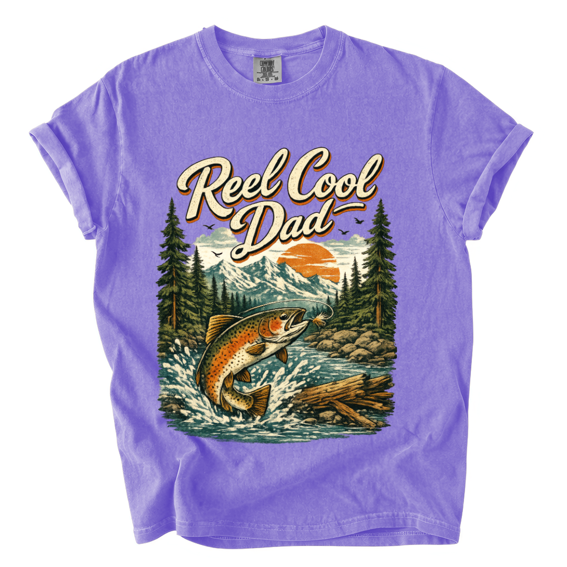 Reel Cool Dad Fishing Shirt – Funny Trout Comfort Colors Father’s Day Tee