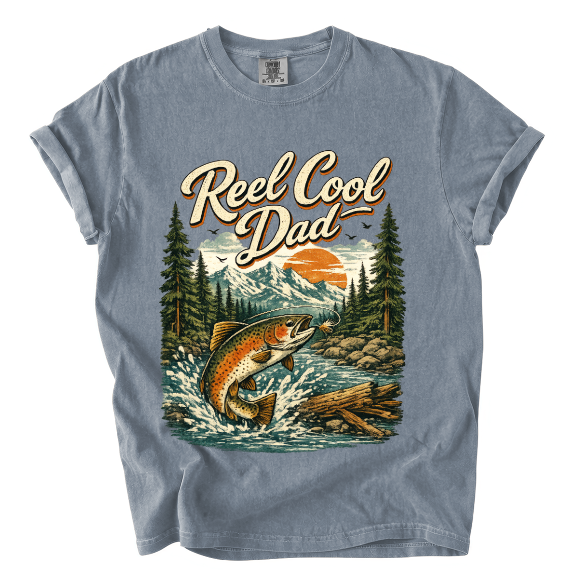 Reel Cool Dad Fishing Shirt – Funny Trout Comfort Colors Father’s Day Tee