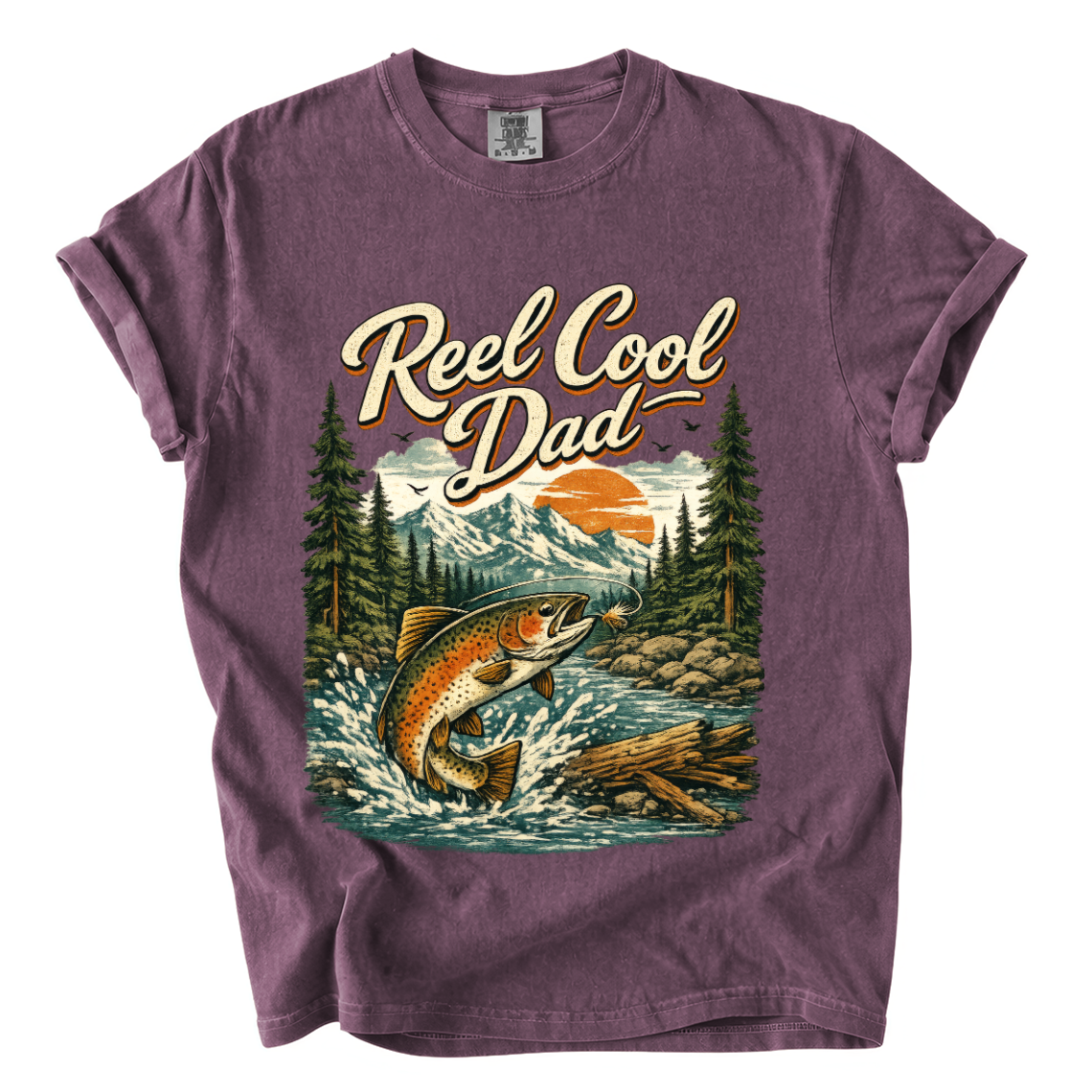 Reel Cool Dad Fishing Shirt – Funny Trout Comfort Colors Father’s Day Tee