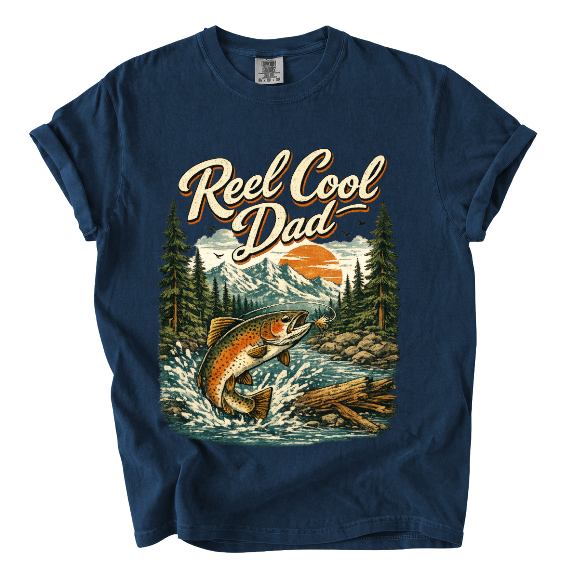 Reel Cool Dad Fishing Shirt – Funny Trout Comfort Colors Father’s Day Tee