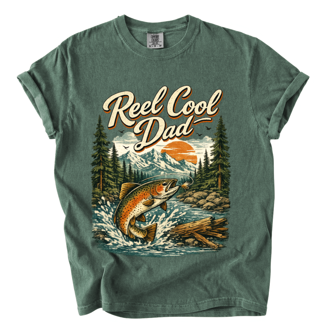 Reel Cool Dad Fishing Shirt – Funny Trout Comfort Colors Father’s Day Tee