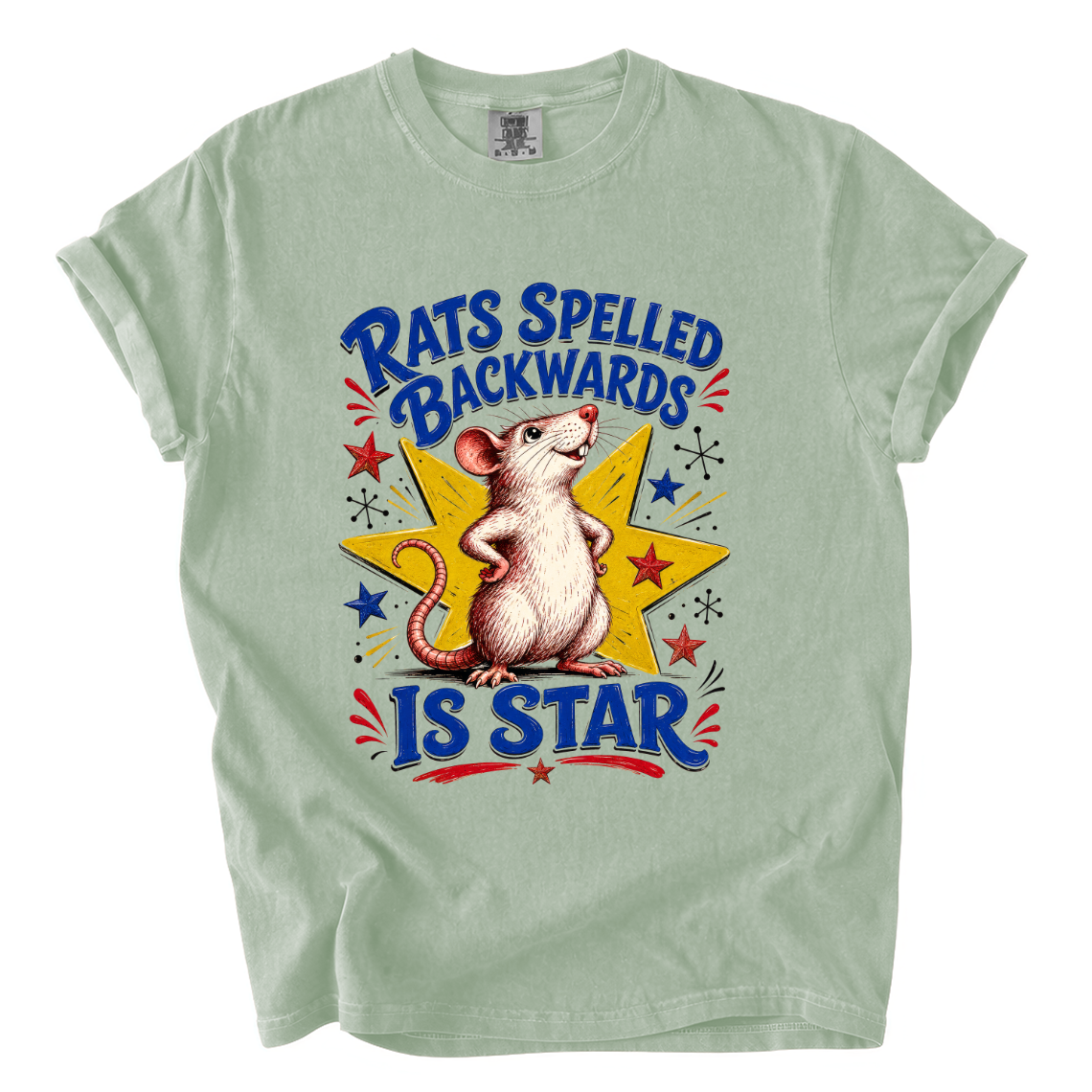 Rats Spelled Backwards Is Star Shirt – Funny Rat Comfort Colors Tee