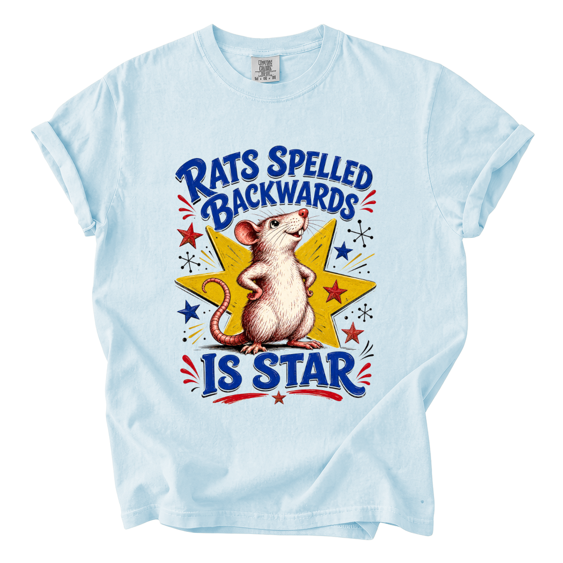 Rats Spelled Backwards Is Star Shirt – Funny Rat Comfort Colors Tee
