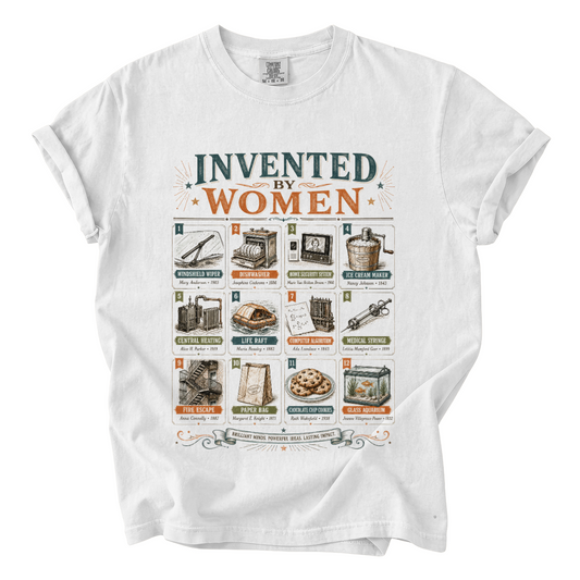 Invented by Women Shirt – Women in STEM Comfort Colors Graphic Tee