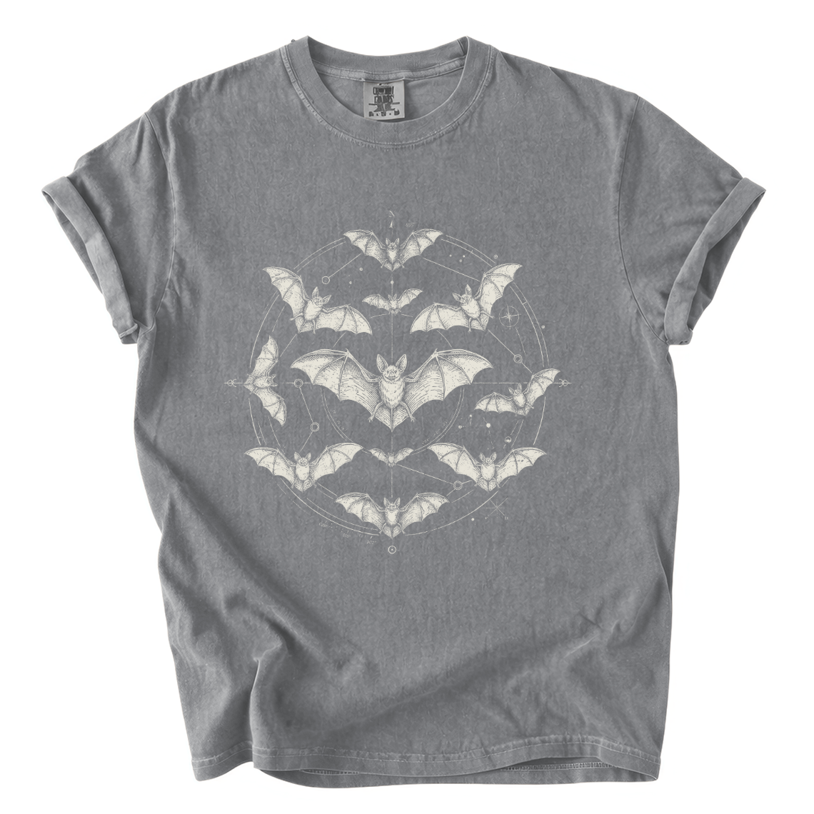 Celestial Bat Shirt – Gothic Horror Comfort Colors Graphic Tee