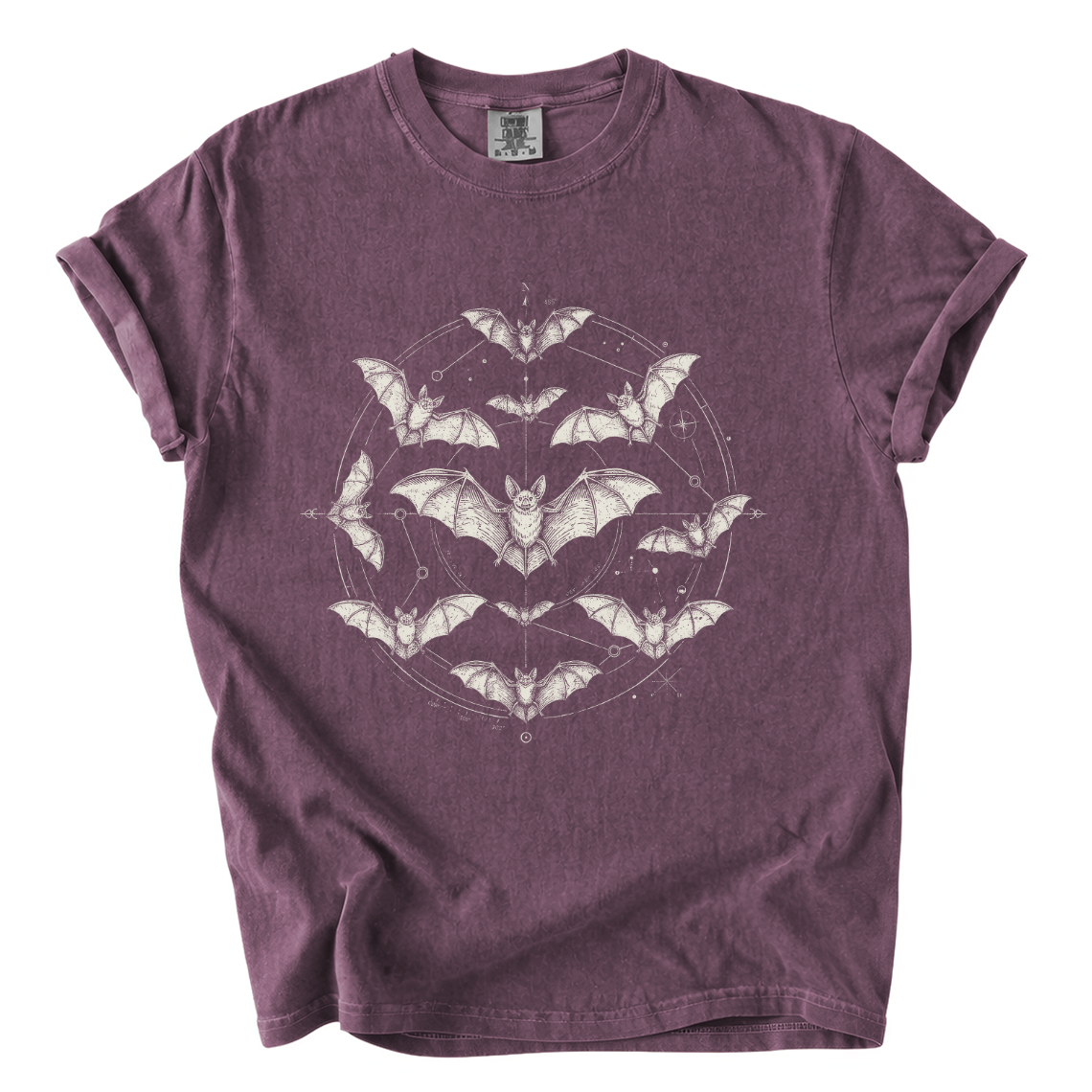 Celestial Bat Shirt – Gothic Horror Comfort Colors Graphic Tee