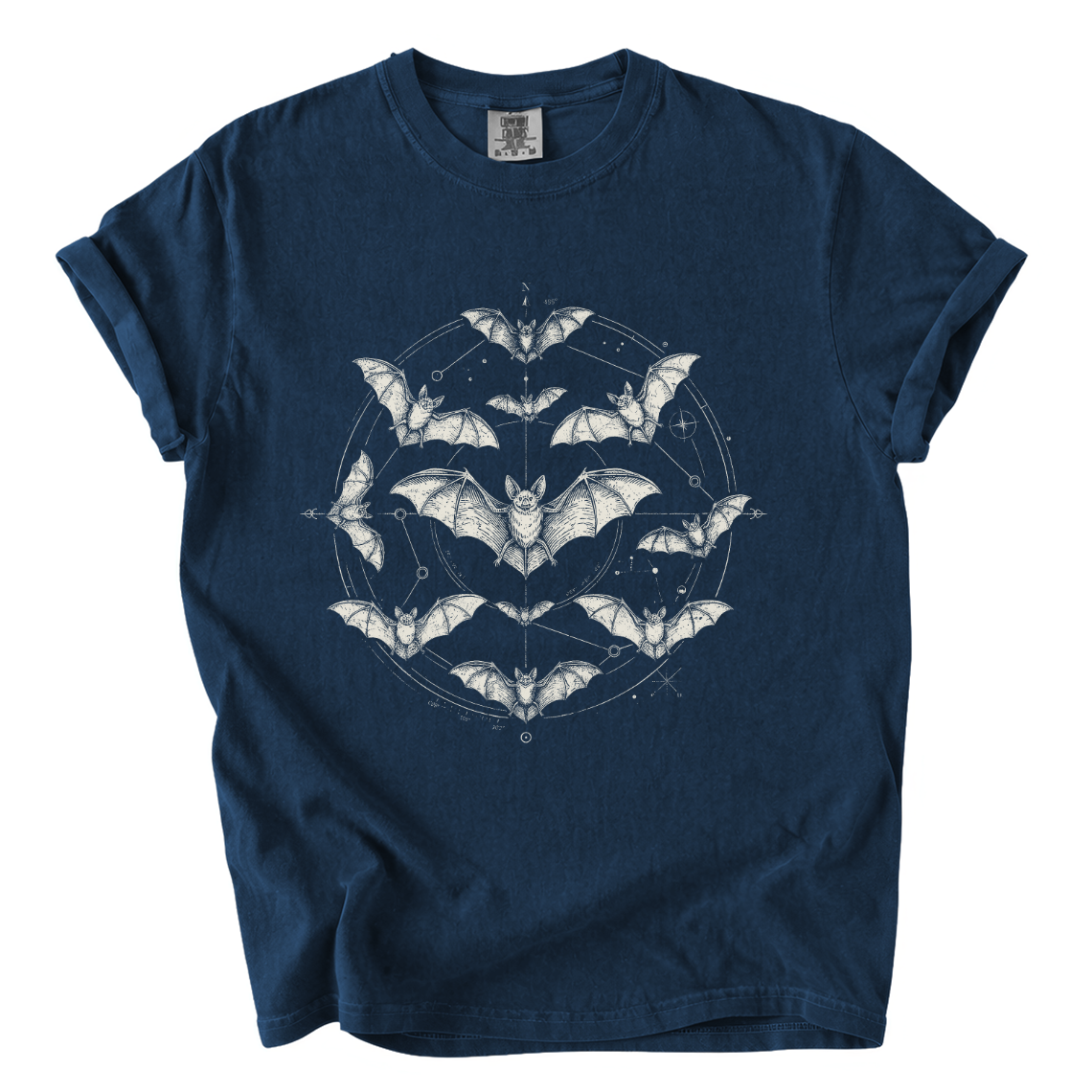 Celestial Bat Shirt – Gothic Horror Comfort Colors Graphic Tee