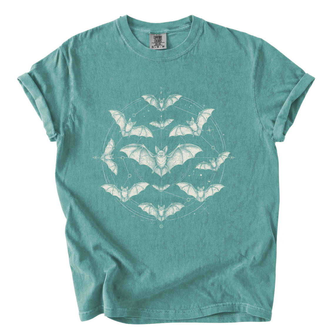 Celestial Bat Shirt – Gothic Horror Comfort Colors Graphic Tee