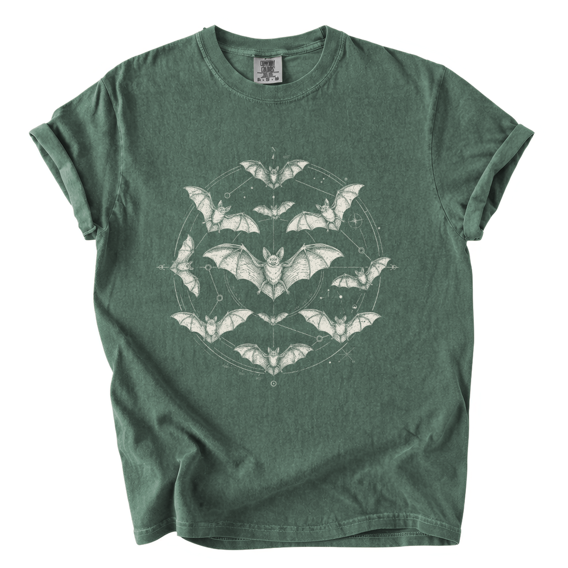 Celestial Bat Shirt – Gothic Horror Comfort Colors Graphic Tee