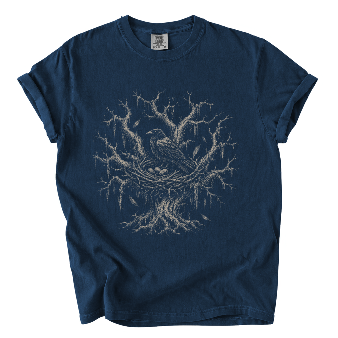 Gothic Crow Nest Shirt – Dark Forest Comfort Colors Graphic Tee