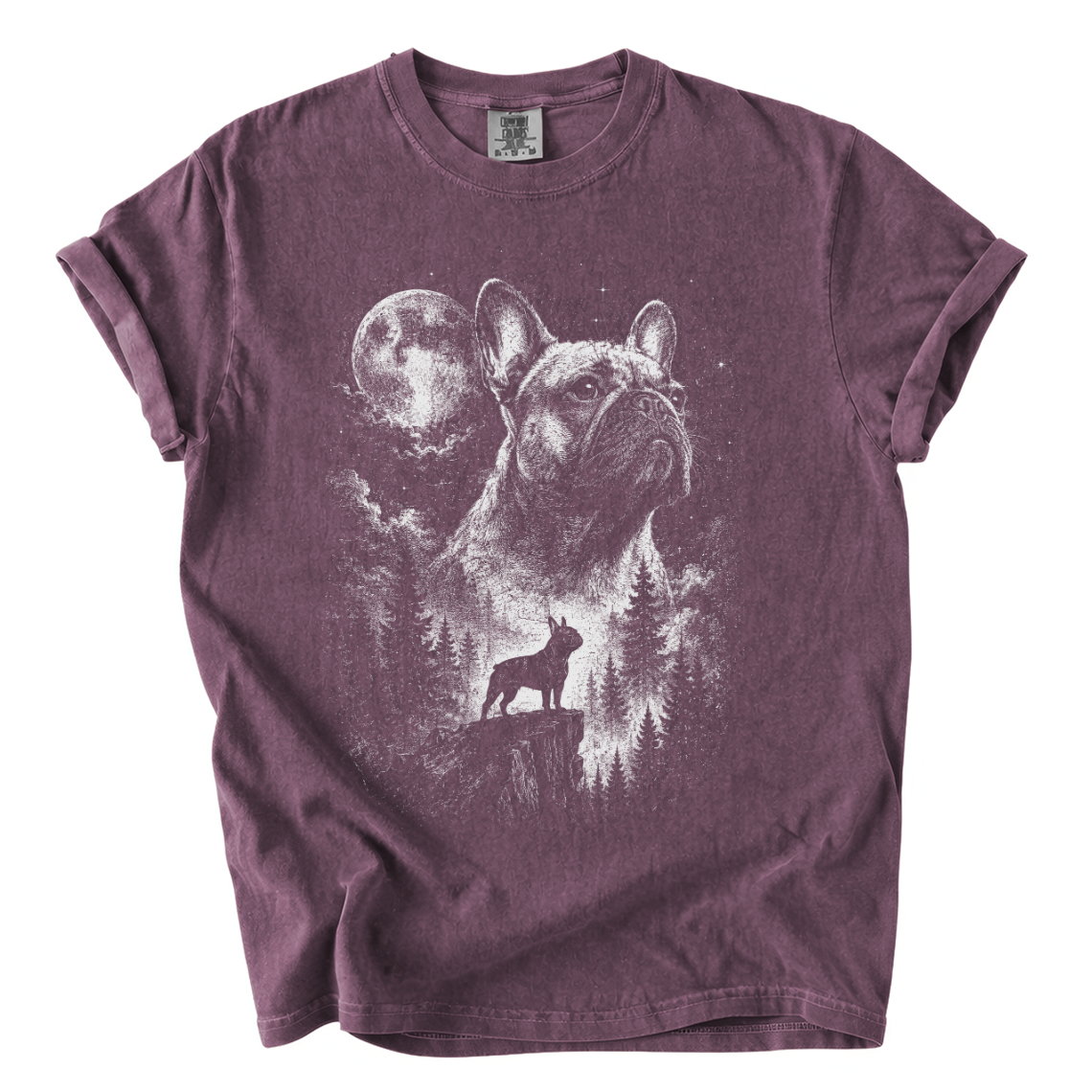 Moonlit French Bulldog Shirt – Wilderness Comfort Colors Dog Tee