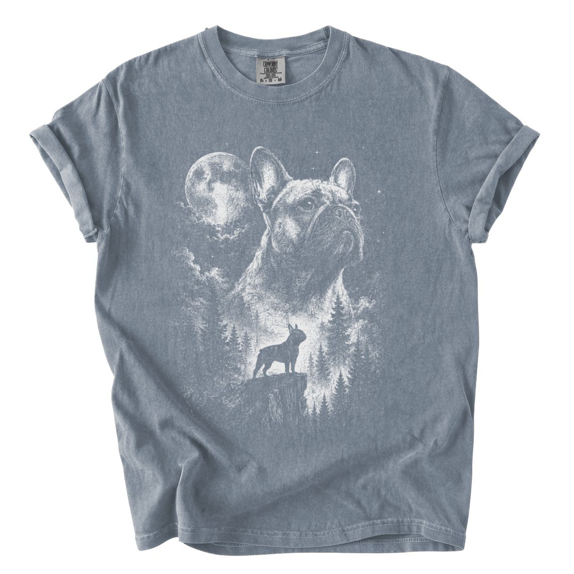 Moonlit French Bulldog Shirt – Wilderness Comfort Colors Dog Tee