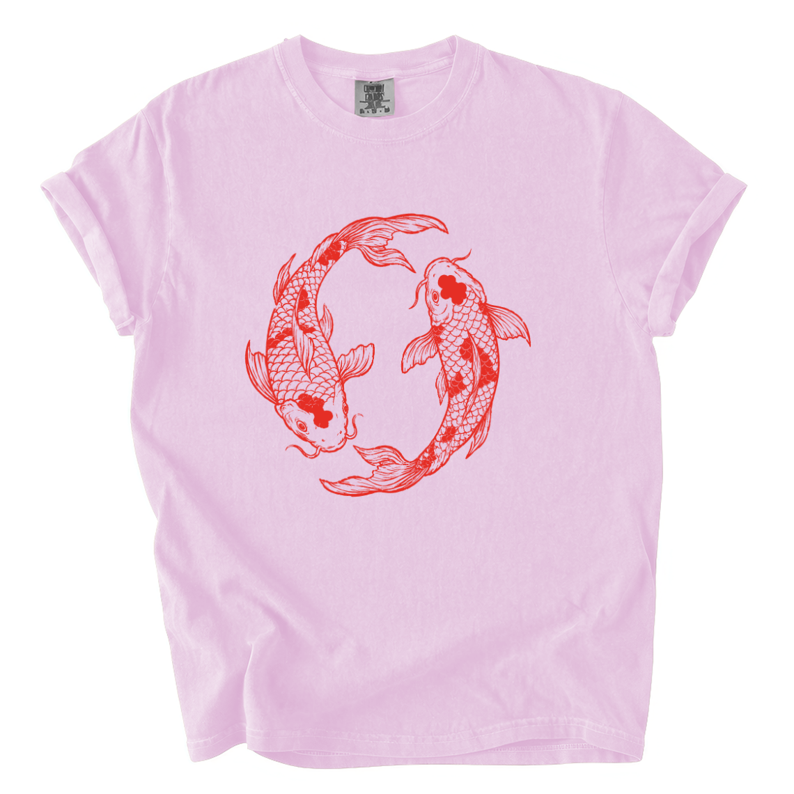 Koi Fish Yin Yang Shirt – Japanese Art Comfort Colors Graphic Tee