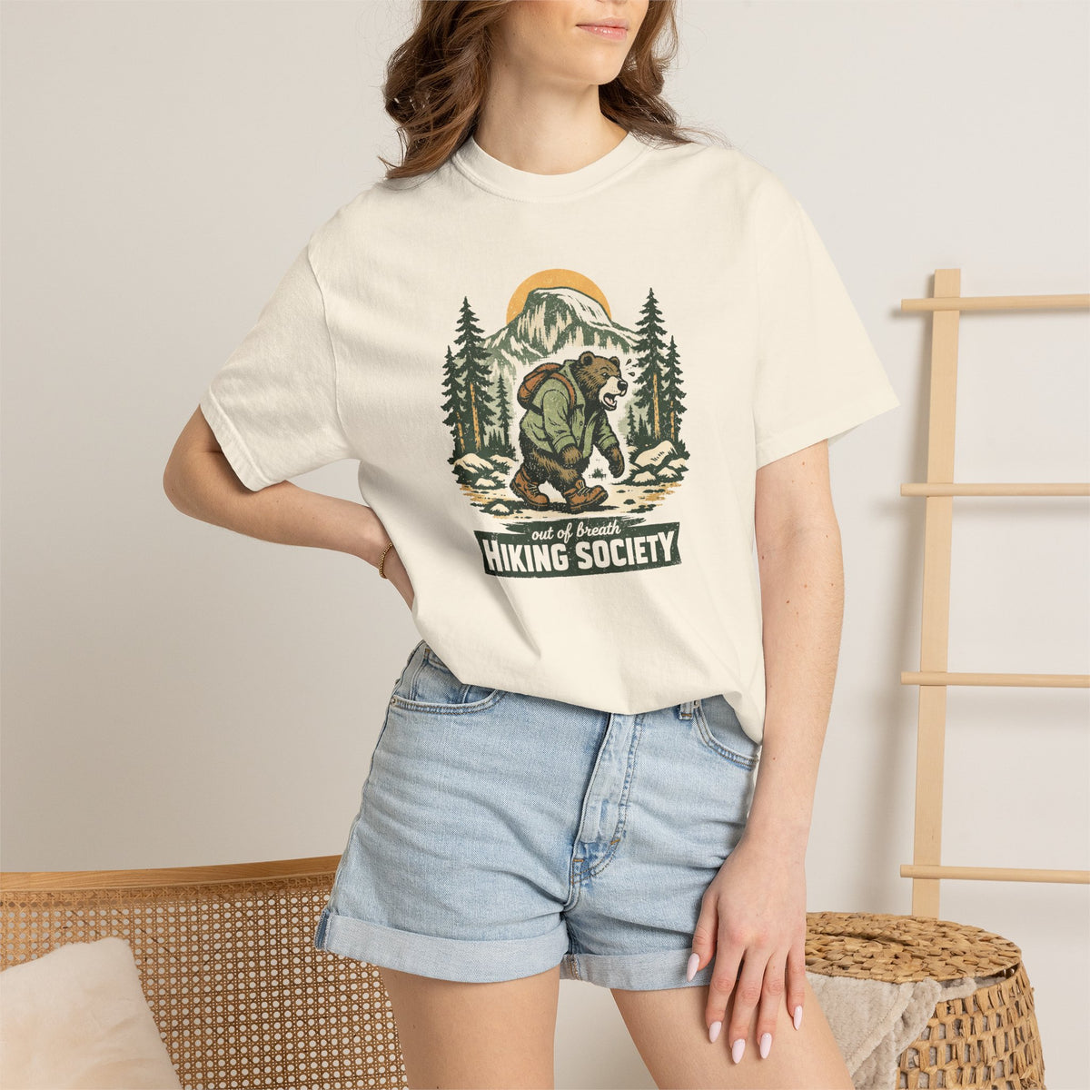 Out of Breath Hiking Society Shirt – Funny Hiker Comfort Colors Tee