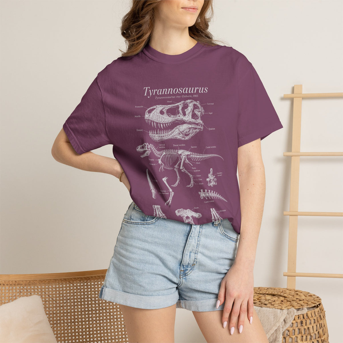 Tyrannosaurus Rex Anatomy Shirt – Paleontology Comfort Colors Tee