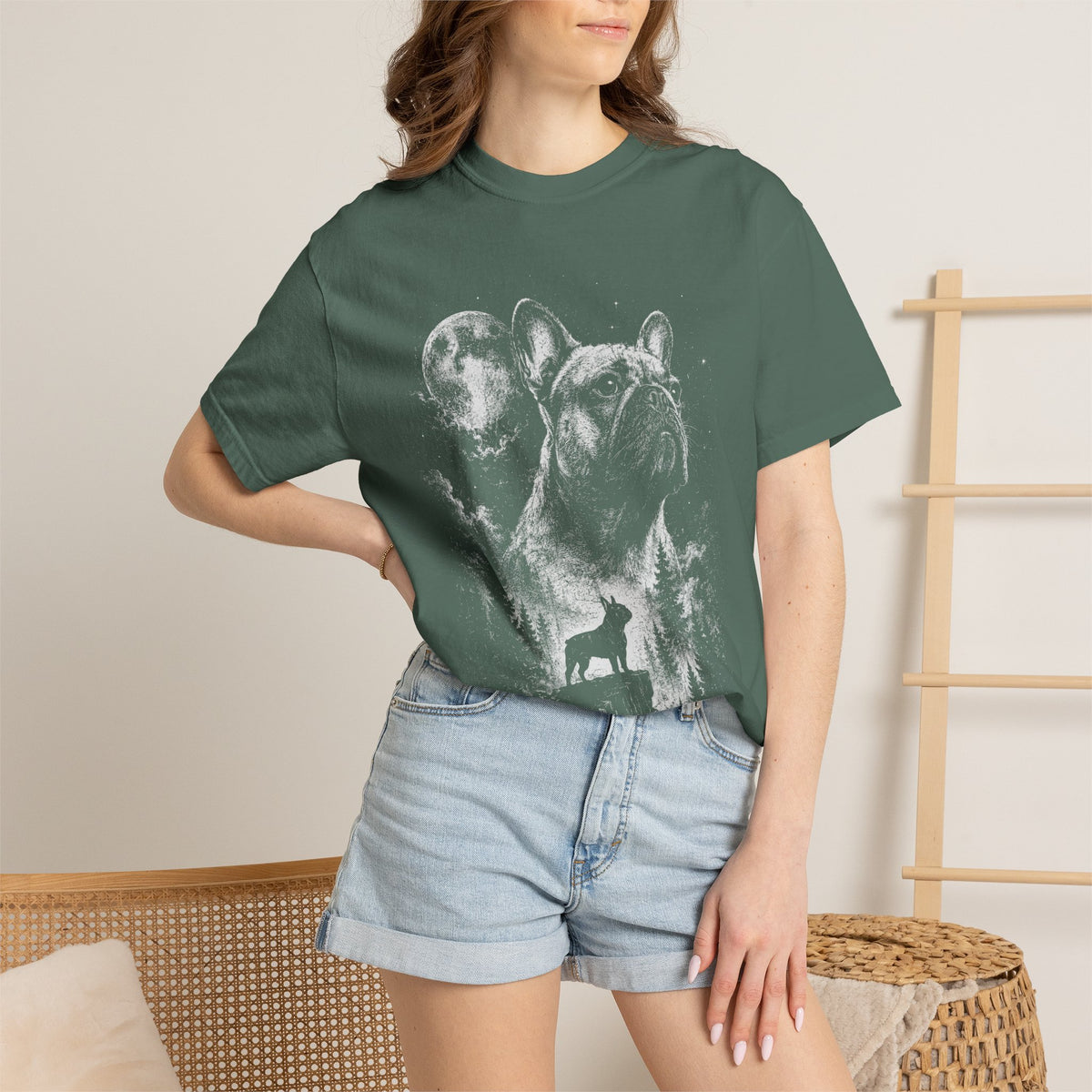 Moonlit French Bulldog Shirt – Wilderness Comfort Colors Dog Tee
