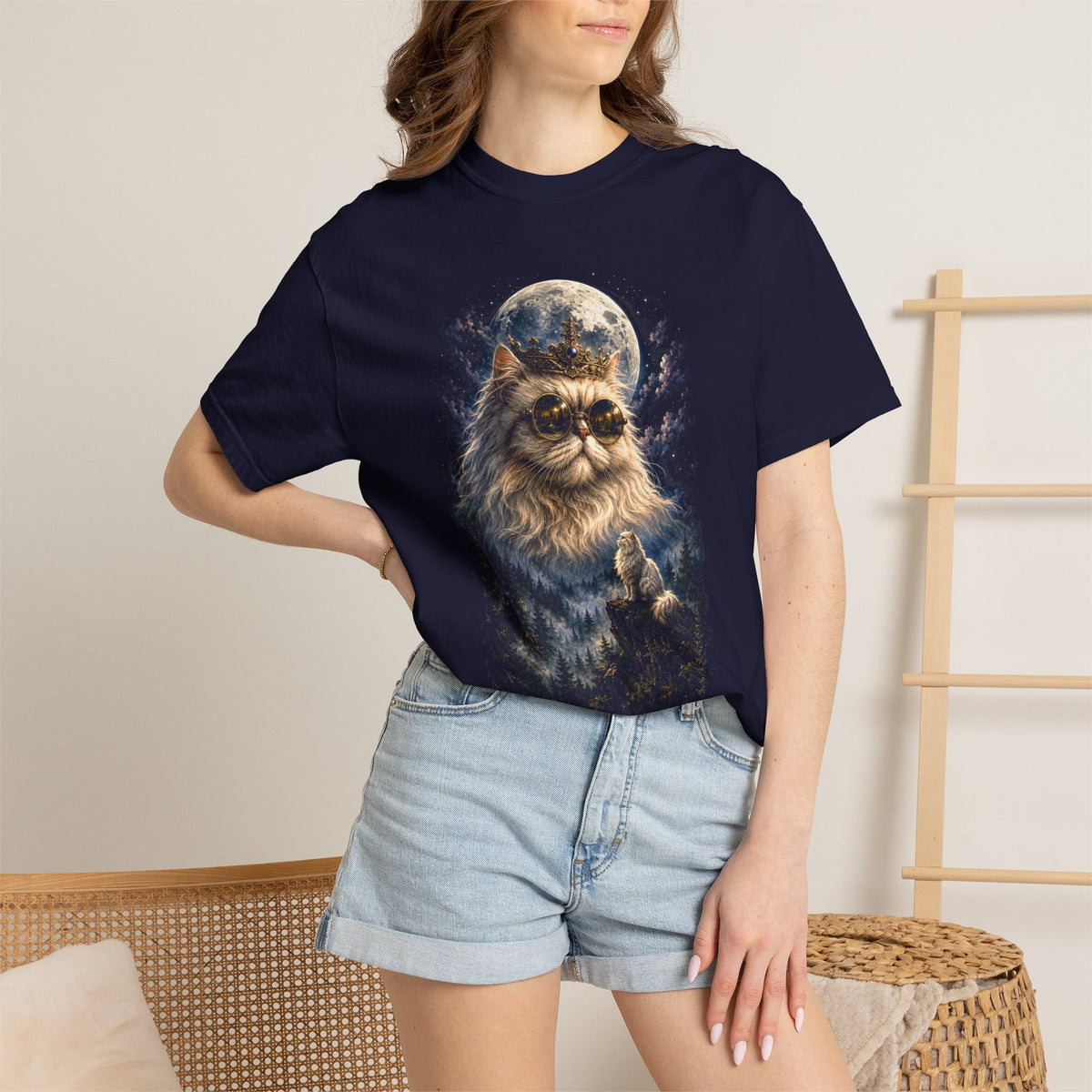 Princess Donut Moonlight Comfort Colors T-Shirt | Dungeon Crawler Carl Fantasy Cat Graphic Tee