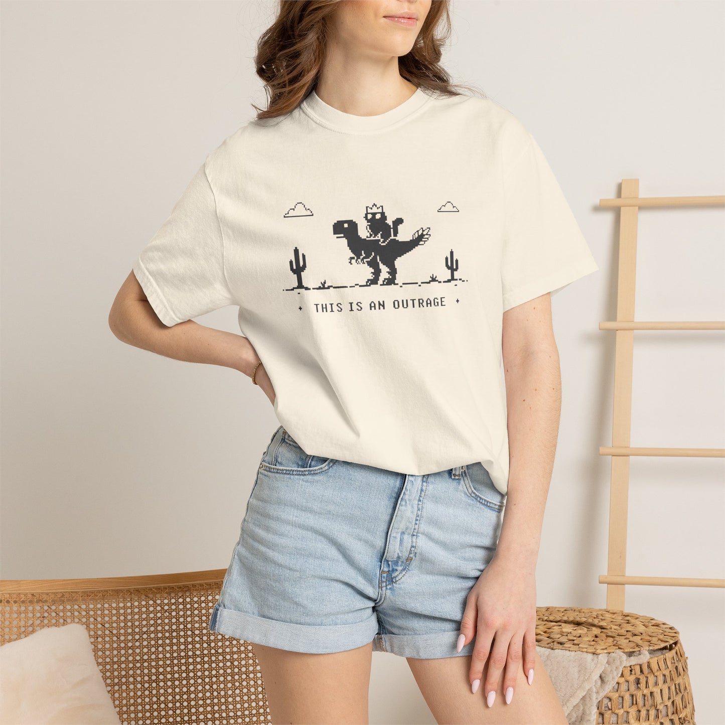 Princess Donut & Mongo “This Is an Outrage” Comfort Colors T-Shirt | Dungeon Crawler Carl Tee