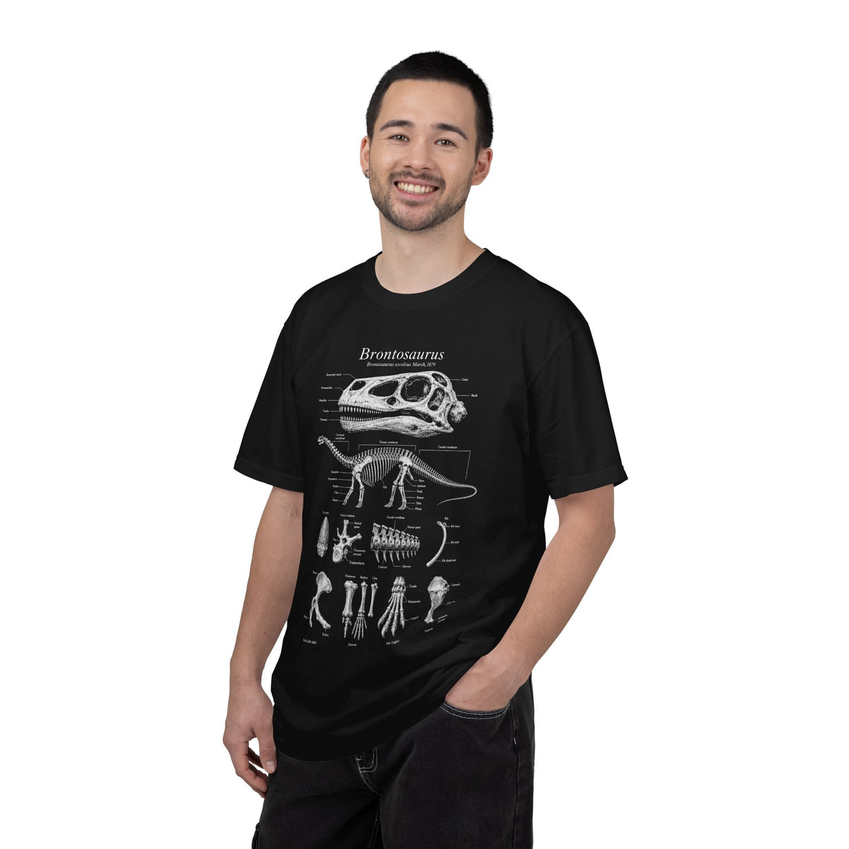 Brontosaurus Anatomy Shirt – Paleontology Comfort Colors Graphic Tee